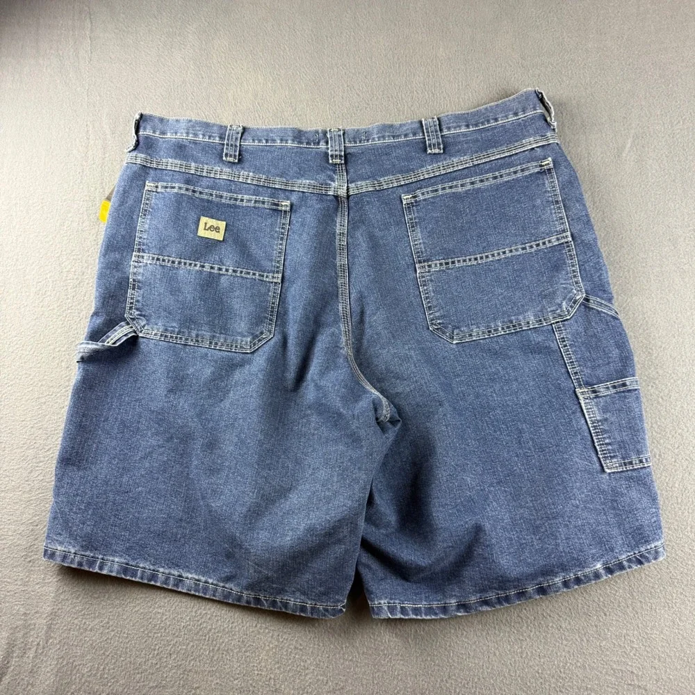 Lee Carpenter Shorts Men's 44 Blue Jorts Painter Workwear Baggy Denim Jean NEW